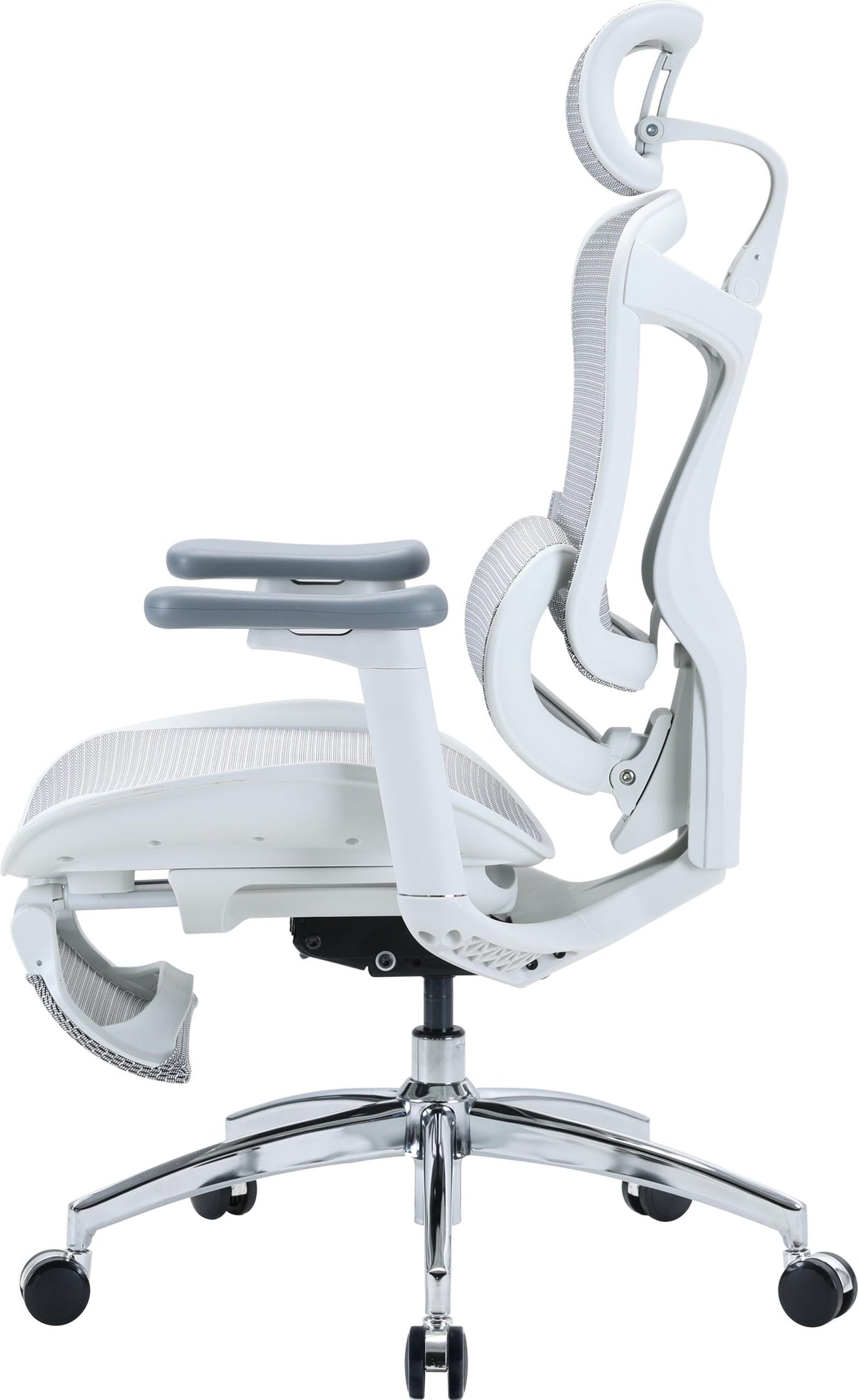 Кресло офисное с подставкой для ног Sihoo DORO C300L Mesh White with footrest