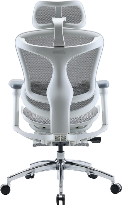 Кресло офисное с подставкой для ног Sihoo DORO C300L Mesh White with footrest